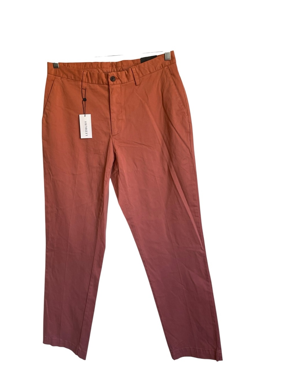 LEDBURY Richmond‎ Chino Pant in Washed Red NWT